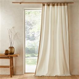 ΡΙΝΤΟ ΑΠΟ ΛΙΝΟ ΚΑΙ ΒΑΜΒΑΚΕΡΟ ΒΕΛΟΥΔΟ 140X350 CM AM PM