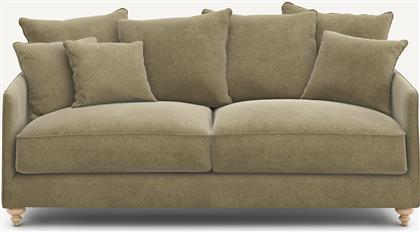 ΤΡΙΘΕΣΙΟΣ ΚΑΝΑΠΕΣ-ΚΡΕΒΑΤΙ ΑΠΟ ΛΙΝΟ ΒΕΛΟΥΔΟ Μ105XΠ204XΥ93CM AM PM