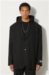 ΜΑΛΛΙΝΟ ΣΑΚΑΚΙ OVERSIZED JACKET ΧΡΩΜΑ: ΜΑΥΡΟ, BMEN005F24FAB0011000 AMBUSH