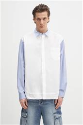 ΒΑΜΒΑΚΕΡΟ ΠΟΥΚΑΜΙΣΟ LAYERED SHIRT ΑΝΔΡΙΚΟ, ΧΡΩΜΑ: ΑΣΠΡΟ, 12115296 AMBUSH