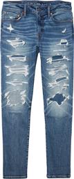 AE AIRFLEX+ PATCHED SLIM STRAIGHT JEAN - 0116-6033-919 - ΜΠΛΕ AMERICAN EAGLE