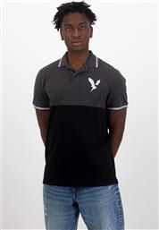 AE COLORBLOCK PATCH POLO SHIRT - 5165-2062-027 - ΑΝΘΡΑΚΙ AMERICAN EAGLE
