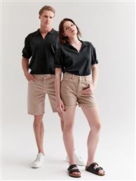 POLO UNISEX PANAMA ΜΑΥΡΟ RELAXED FIT AMERICANOS