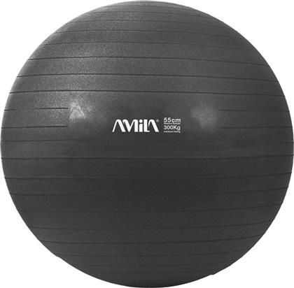 ΜΠΑΛΑ ΓΥΜΝΑΣΤΙΚΗΣ GYMBALL ΜΑΥΡΗ 55 CM AMILA