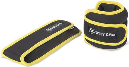 ΒΑΡΗ ΑΚΡΩΝ NEOPRENE ΜΑΥΡΑ/ΚΙΤΡΙΝΑ (2 X 0.5 KG) AMILA