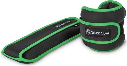 ΒΑΡΗ ΑΚΡΩΝ NEOPRENE ΜΑΥΡΑ/ΠΡΑΣΙΝΑ (2 X 1.5 KG) AMILA