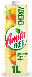 ΦΡΟΥΤΟΠΟΤΟ ENERGY FREE ΠΟΡΤΟΚΑΛΙ ΚΑΡΟΤΟ ΛΕΜΟΝΙ 1LT AMITA