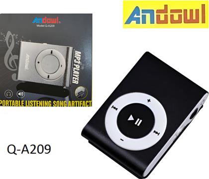 MP3 PLAYER Q-A209 - ΜΑΥΡΟ ANDOWL από το PUBLIC