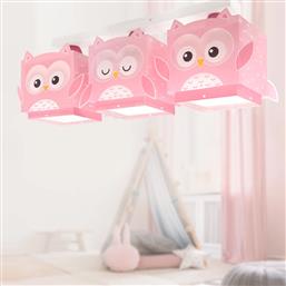 ΠΑΙΔΙΚΟ ΦΩΤΙΣΤΙΚΟ ΟΡΟΦΗΣ ΤΡΙΦΩΤΟ LITTLE PINK OWL 64483 ANGO