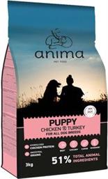 ΤΡΟΦΗ ΣΚΥΛΟΥ PUPPY ΚΟΤΟΠΟΥΛΟ - ΓΑΛΟΠΟΥΛΑ 14KG ANIMA