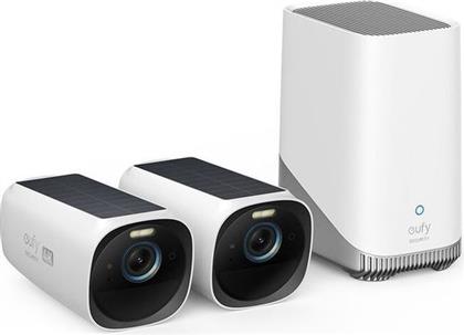 ΑΣΥΡΜΑΤΗ IP CAMERA SOLAR EUFYCAM 2+1 4K ΜΕ HOMEBASE 3 ANKER