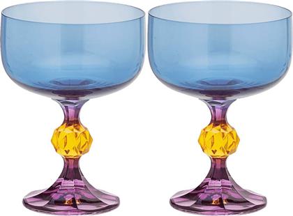 ANNA + NINA ΣΕΤ ΚΡΥΣΤΑΛΛΙΝΑ ΠΟΤΗΡΙΑ ΚΟΚΤΕΙΛ ΜΕ ΑΝΑΓΛΥΦΟ ΣΧΕΔΙΟ (2 ΤΕΜΑΧΙΑ) - 24-1M811014 ANNA NINA