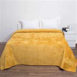 ΚΟΥΒΕΡΛΙ ΒΕΛΟΥΤΕ ΜΟΝΟ (160X220) VELVET VERONA MUSTARD ANNA RISKA