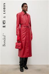 BONDED BY & LOBOS ΔΕΡΜΑΤΙΝΟ ΠΑΛΤΟ ΧΡΩΜΑ: ΚΟΚΚΙΝΟ ANSWEAR