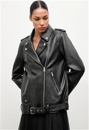 ΔΕΡΜΑΤΙΝO JACKET ΧΡΩΜΑ: ΜΑΥΡΟ ANSWEAR
