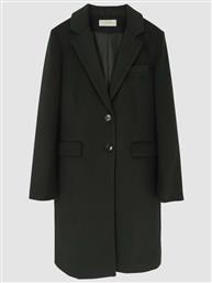 ΠΑΛΤΟ ΣΕ ΜΑΥΡΟ ΧΡΩΜΑ ΜΕ ΠΕΤΟ ΓΙΑΚΑ - ΜΑΥΡΟ ANTONELLA