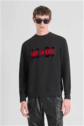 ΑΝΔΡΙΚΗ ΜΠΛΟΥΖΑ ΦΟΥΤΕΡ ΜΕ LETTER PRINT ''ACDC'' REGULAR FIT - FL01107FA150222 ΜΑΥΡΟ ANTONY MORATO