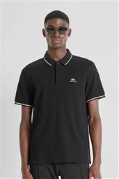 ΑΝΔΡΙΚΗ ΜΠΛΟΥΖΑ ΠΟΛΟ ΠΙΚΕ ΜΕ CONTRAST ΛΕΠΤΟΜΕΡΕΙΕΣ REGULAR FIT - KS02551FA100262 ΜΑΥΡΟ ANTONY MORATO