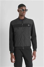 ΑΝΔΡΙΚΟ JACKET ΜΕ ΥΦΑΣΜΑΤΑ ΣΕ ΑΝΤΙΘΕΣΗ SLIM FIT - FL01083FA150168 ΜΑΥΡΟ ANTONY MORATO