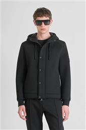 ΑΝΔΡΙΚΟ JACKET ΜΕ ΚΟΥΚΟΥΛΑ ΚΑΙ LOGO PATCH - CO00952FA150172 ΜΑΥΡΟ ANTONY MORATO
