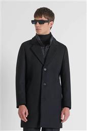 ΑΝΔΡΙΚΟ ΠΑΛΤΟ ΜΕ ΚΑΣΜΙΡΙ ΚΑΙ ΑΦΑΙΡΟΥΜΕΝΗ ΕΠΕΝΔΥΣΗ REGULAR FIT - CO00963FA500064 ΜΑΥΡΟ ANTONY MORATO