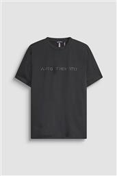 ΑΝΔΡΙΚΟ T-SHIRT ΜΕ ΑΝΑΓΛΥΦΟ DIAMOND LOGO PRINT REGULAR FIT - KS02567FA100240 ΜΑΥΡΟ ANTONY MORATO