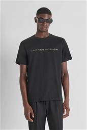 ΑΝΔΡΙΚΟ T-SHIRT ΜΕ ΑΝΑΓΛΥΦΟ LOGO PRINT REGULAR FIT - KS02568FA100240 ΜΑΥΡΟ ANTONY MORATO
