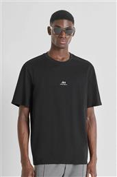 ΑΝΔΡΙΚΟ T-SHIRT ΜΕ ΑΝΑΓΛΥΦΟ LOGO PRINT RELAXED FIT - KS02549FA100258 ΜΑΥΡΟ ANTONY MORATO