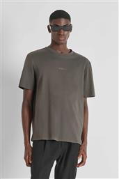 ΑΝΔΡΙΚΟ T-SHIRT ΜΕ ΑΝΑΓΛΥΦΟ LOGO PRINT RELAXED FIT - KS02560FA100240 ΧΑΚΙ ANTONY MORATO