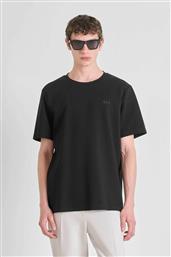 ΑΝΔΡΙΚΟ T-SHIRT ΜΕ ΚΕΝΤΗΜΕΝΟ ΛΟΓΟΤΥΠΟ RELAXED FIT - KS02547FA100263 ΜΑΥΡΟ ANTONY MORATO