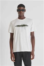 ΑΝΔΡΙΚΟ T-SHIRT ΜΕ PAINT LOGO PRINT REGULAR FIT - KS02565FA100240 ΕΚΡΟΥ ANTONY MORATO