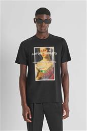 ΑΝΔΡΙΚΟ T-SHIRT ΜΕ PHOTOGRAPHIC PRINT REGULAR FIT - KS02569FA100240 ΜΑΥΡΟ ANTONY MORATO