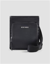 MMAB00411FA600158 BOX OF 3 MESSENGER IN NYLON AND FAUX LEATHER.METAL ZIP PATCH POCKET.LOGO METAL RIVET ΤΣΑΝΤΑ ΑΝΔΡΙΚΟ ANTONY MORATO