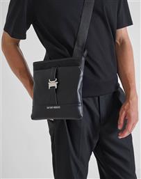MMAB00447FA600302 MIN OF 3 MESEENGER IN NYLON AND FAUX LEATHER.3D LOGO METAL RIVET.DOUBLE POCKETS WITH ZIP AND MAGNET CLOSURE ΤΣΑΝΤΑ ΑΝΔΡΙΚΟ ANTONY MORATO