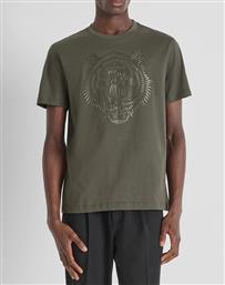 MMKS02566FA100240 MIN OF 6 T-SHIRT REGULAR FIT IN JERSEY COTTON FABRIC WITH RUBBER REFLECTIVE TIGER PRINT ΜΠΛΟΥΖΑ ΑΝΔΡΙΚΟ ANTONY MORATO