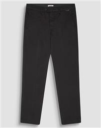 MMTR00764FA800190 MIN OF 6 TROUSERS MARK SLIM FIT IN STRETCH TWILL COTTON FABRIC WITH LOGOED RUBBER FLAG ΠΑΝΤΕΛΟΝΙ ΑΝΔΡΙΚΟ ANTONY MORATO