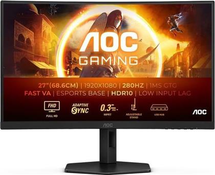 GAMING C27G4ZXU GAMING MONITOR 27 FHD VA CURVED 240HZ (280HZ OC) 1MS AOC