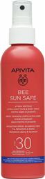 BEE SUN SAFE HYDRA MELTING ULTRA-LIGHT FACE & BODY SPRAY WITH MARINE ALGAE & PROPOLIS SPF30, 200ML APIVITA