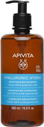 HYALURONIC HYDRA MOISTURIZING SHAMPOO WITH HYALURONIC ACID & HONEY STB ΣΑΜΠΟΥΑΝ ΕΝΥΔΑΤΩΣΗΣ ΚΑΘΗΜΕΡΙΝΗΣ ΧΡΗΣΗΣ ΜΕ ΥΑΛΟΥΡΟΝΙΚΟ ΟΞΥ & ΜΕΛΙ 500ML APIVITA