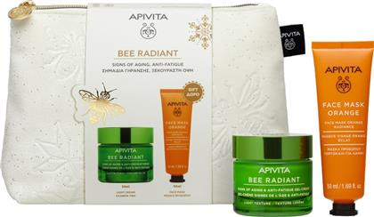 PROMO BEE RADIANT LIGHT TEXTURE GEL-CREAM 50ML & ΔΩΡΟ ORANGE RADIANCE FACE MASK 50ML & ΔΩΡΟ ΝΕΣΕΣΕΡ 1 ΤΕΜΑΧΙΟ APIVITA