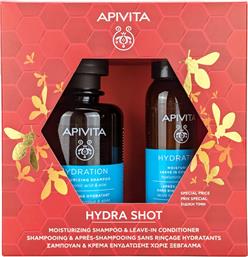 PROMO HYDRATION MOISTURIZING SHAMPOO 250ML & MOISTURIZING LEAVE IN CONDITIONER 100ML APIVITA από το PHARM24