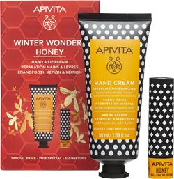 PROMO INTENSIVE MOISTURIZING HAND CREAM 50ML & LIP CARE HONEY LIP BALM 4.4G APIVITA