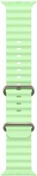 49MM NEON GREEN OCEAN BAND - NATURAL TITANIUM FINISH ΛΟΥΡΑΚΙ SMARTWATCH APPLE