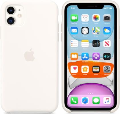 ΘΗΚΗ IPHONE 11 - SILICONE CASE - WHITE APPLE