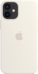 ΘΗΚΗ IPHONE 12 / 12 PRO - SILICONE CASE MAGSAFE - WHITE APPLE