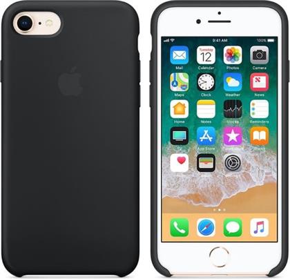 ΘΗΚΗ IPHONE 8/7 - SILICONE CASE - BLACK APPLE