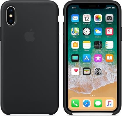 ΘΗΚΗ IPHONE X - SILICONE CASE - BLACK APPLE