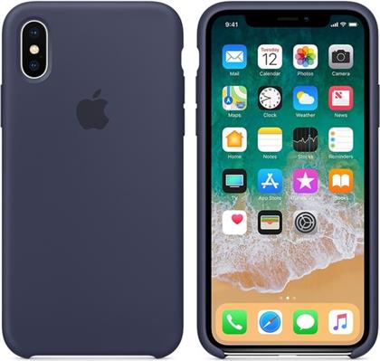 ΘΗΚΗ IPHONE X - SILICONE CASE - MIDNIGHT BLUE APPLE