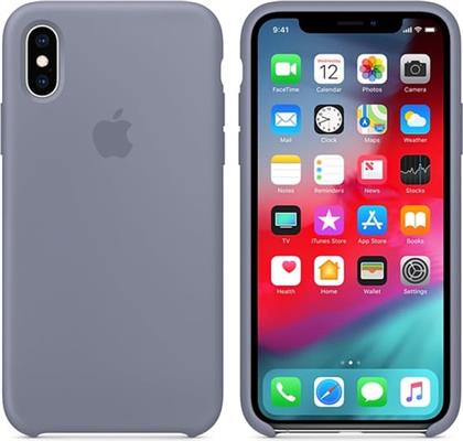ΘΗΚΗ IPHONE XS MAX - SILICONE CASE - LAVENDER GRAY APPLE