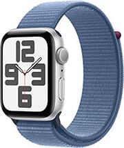 WATCH SE 2023 MREF3 44MM SILVER ALUMINIUM CASE WINTER BLUE SPORT LOOP APPLE